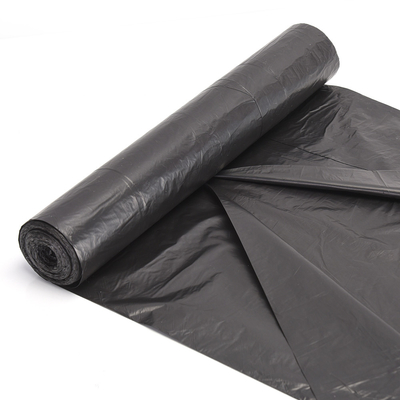 Saco de lixo transparente de construção 120L HDPE 100L com corda de tração para produtos domésticos
