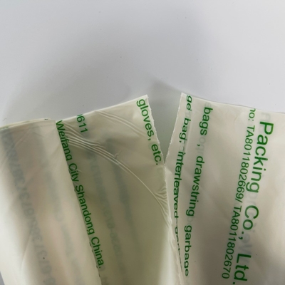 Saco de camiseta biodegradável em rolo feito de material PBAT para embalagens ecológicas
