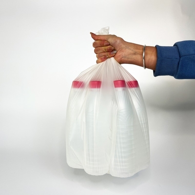 Saco de camiseta biodegradável em rolo feito de material PBAT para embalagens ecológicas