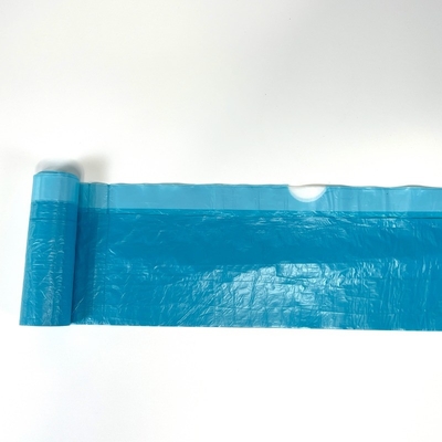 Impressão offset limpa 5 peças de rolos de plástico saco de lixo encomenda personalizada de cima