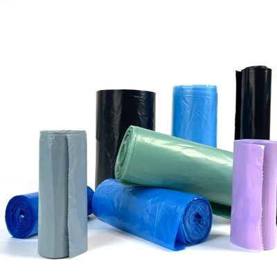 Saco de lixo de plástico impresso, fabricado diretamente, biodegradável em rolos