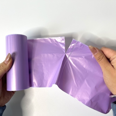 Saco de lixo de plástico impresso, fabricado diretamente, biodegradável em rolos