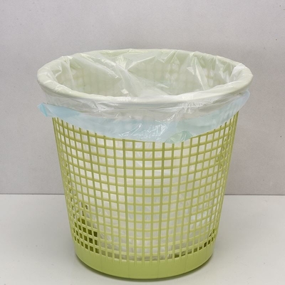 Fabrica sacos de lixo pretos com corda de tração HDPE/LDPE/LLDPE para resíduos de lixo