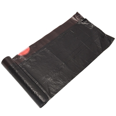 Saco de lixo biodegradável de HDPE/LDPE de 13 litros em rolo de cor bege com material de LLDPE