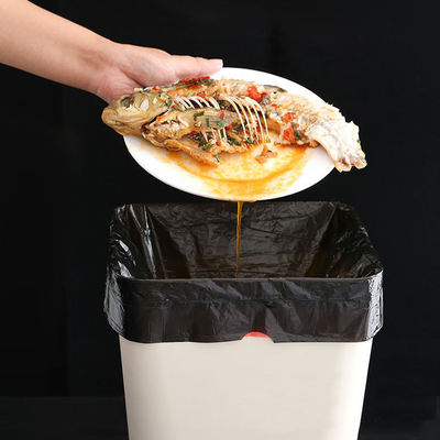 OK Compost Certified 10 Gallon Drawstring Garbage Can Liners para eliminação fácil de resíduos