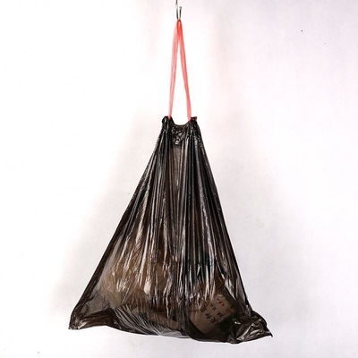 Sacos de lixo de cordas de tração certificados OK compost personalizáveis e vendidos diretamente por grandes quantidades