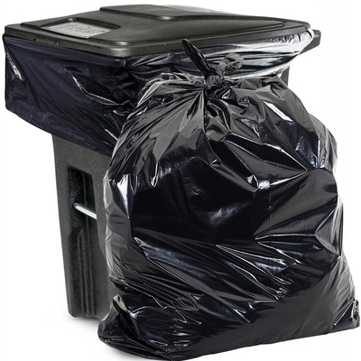 Produtos domésticos Sacos de lixo de plástico preto para remoção de resíduos ecológicos