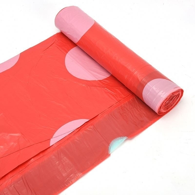 Saco de lixo em rolos de HDPE com corda de tração e certificado de composto para gestão de resíduos