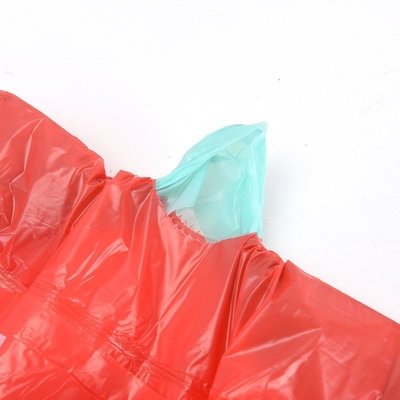 Saco de lixo em rolos de HDPE com corda de tração e certificado de composto para gestão de resíduos