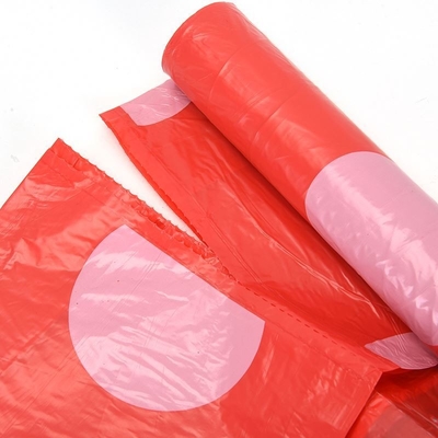 Saco de lixo em rolos de HDPE com corda de tração e certificado de composto para gestão de resíduos