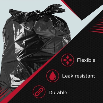 Outros produtos domésticos Sacos de lixo de plástico em HDPE preto pesado para caixote de rodas