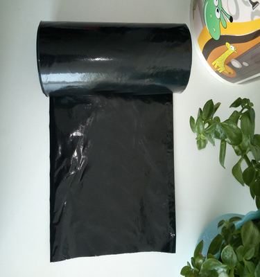 Encomenda personalizada aceita Sacos de lixo de plástico LDPE preto extra resistente para resíduos de construção