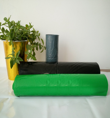 Encomenda personalizada aceita Sacos de lixo de plástico LDPE preto extra resistente para resíduos de construção
