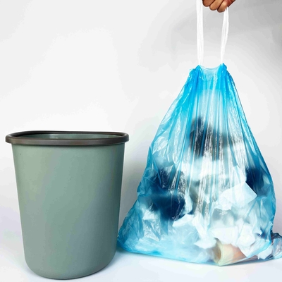 Fornecimento direto de sacos de lixo recicláveis com cordas de material HDPE/LDPE/LLDPE