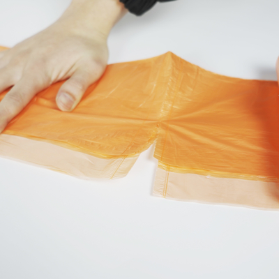 Logotipo personalizado Reciclável Saco de lixo pequeno e transparente para produtos domésticos