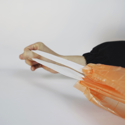 Saco de lixo preto de plástico HDPE com segurança garantida para cozinha e sala de estar