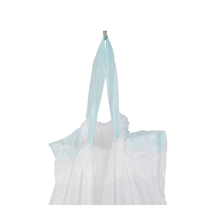Hdpe material virgem Star-sealing sacos de lixo em rolos sacos de plástico azul rosa preto amarelo