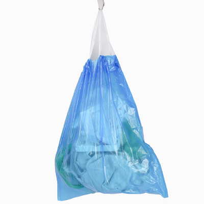 Saco de lixo de cozinha floral com fecho de corda e design à prova de vazamento