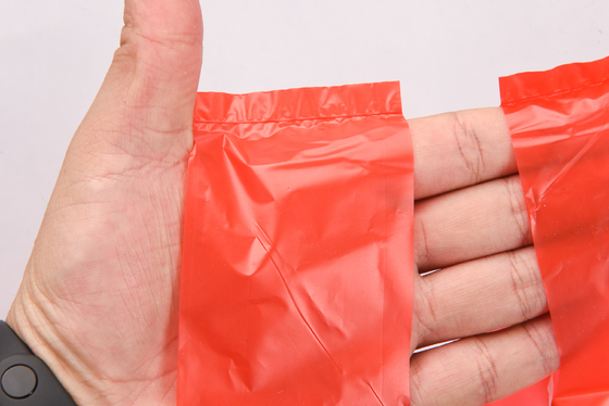 T-shirt em HDPE de padrão personalizado com alça alargada Saco de plástico para resíduos alimentares e eliminação