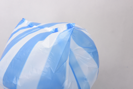 T-shirt em HDPE de padrão personalizado com alça alargada Saco de plástico para resíduos alimentares e eliminação