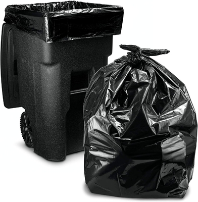 Saco de lixo preto personalizado para uso doméstico e industrial