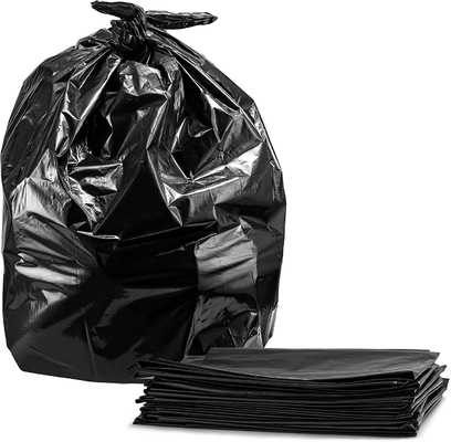 Saco de lixo preto personalizado para uso doméstico e industrial