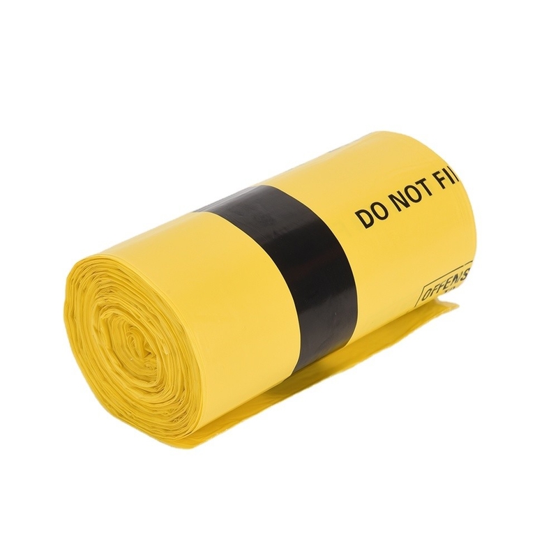 Autoclave vermelho amarelo Sacos plásticos de lixo médico Sacos de lixo Sacos de risco biológico em rolos