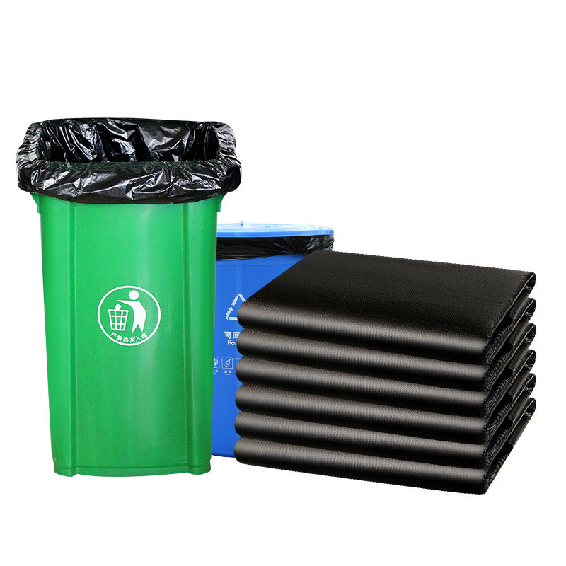 Encomenda personalizada Saco de lixo grande espesso preto para restauração