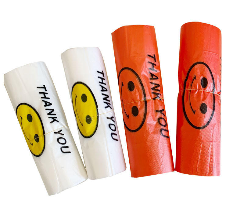 Saco de plástico T-shirt Saco de compras Fabricado por com 5-100 mic Espessura HDPE/LDPE/LLDPE