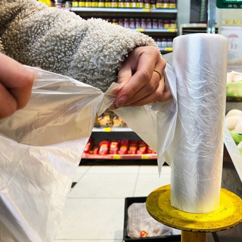 Embalagem em relevo de superfície em PE Saco de embalagem de plástico para alimentos Sacos de rolo para armazenamento e embalagem de alimentos