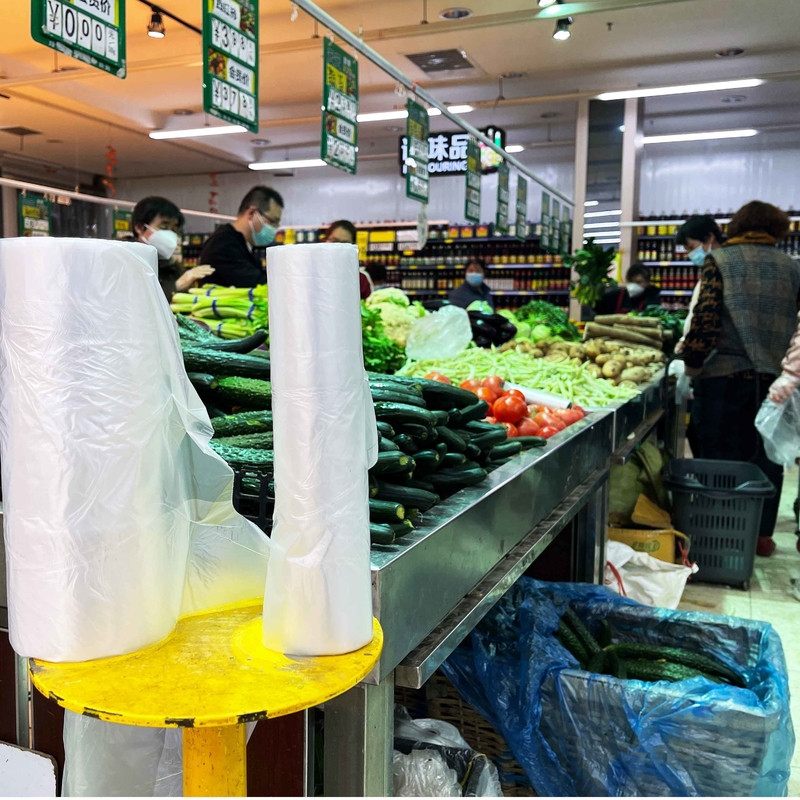 Sacos de embalagem de alimentos em plástico de cor HDPE personalizada