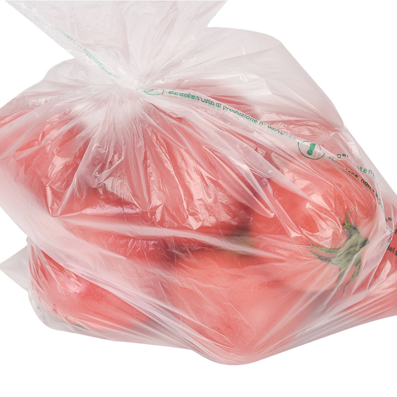 Embalagem de alimentos HDPE transparente Saco plano num rolo Para frutas Amostra de pão vegetal