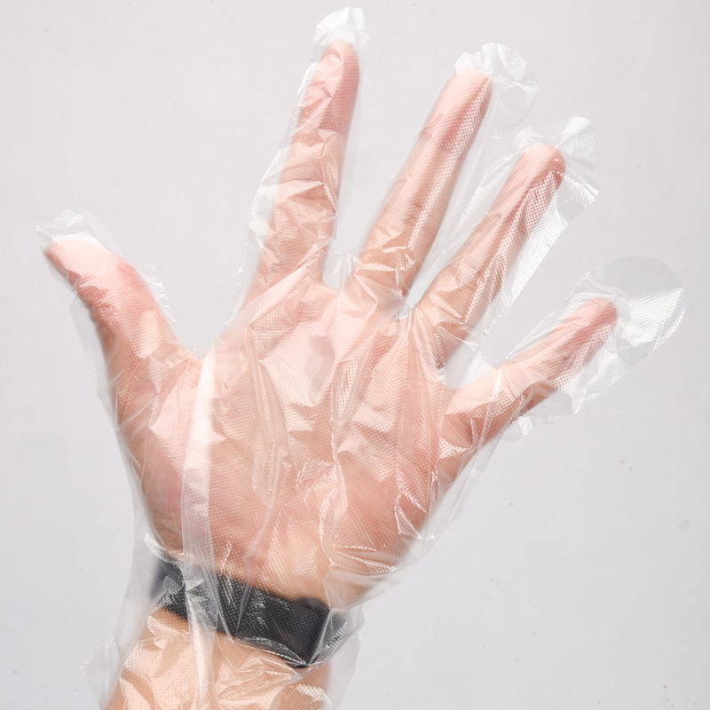 Luvas de HDPE de espessura média para limpeza sem vazamento de qualidade alimentar Luva de vinil descartável