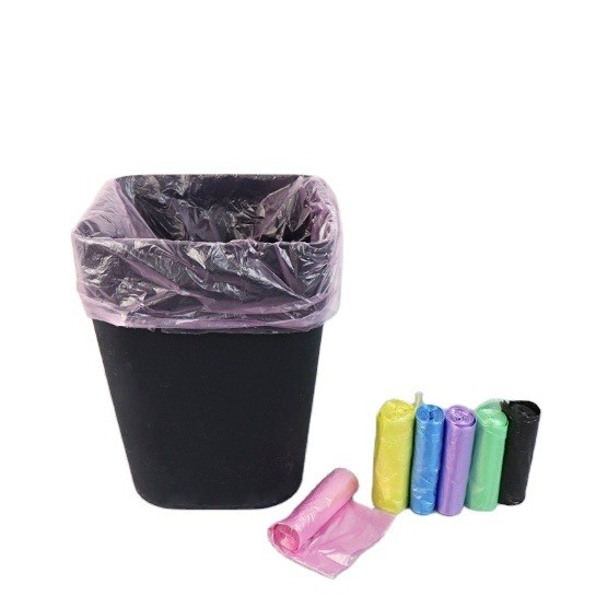 Sealing Handle Heat Seal Sacos de lixo grandes para gestão de resíduos pesados em preto