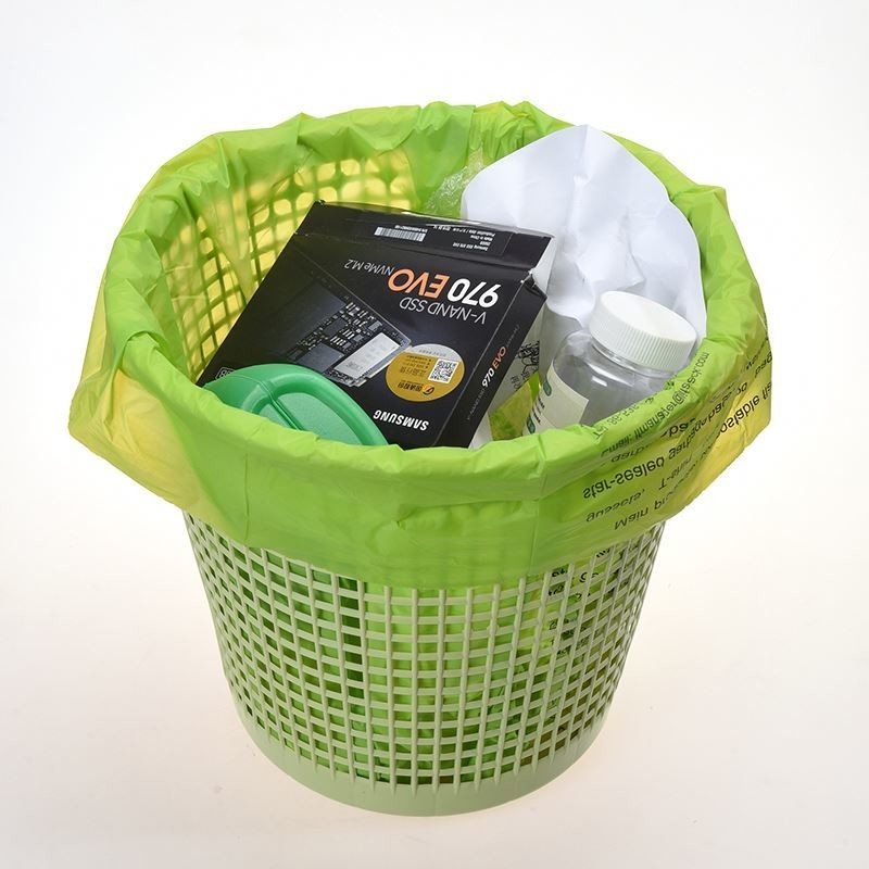 Saco de compras de plástico biodegradável para mercearia T-shirt frutas