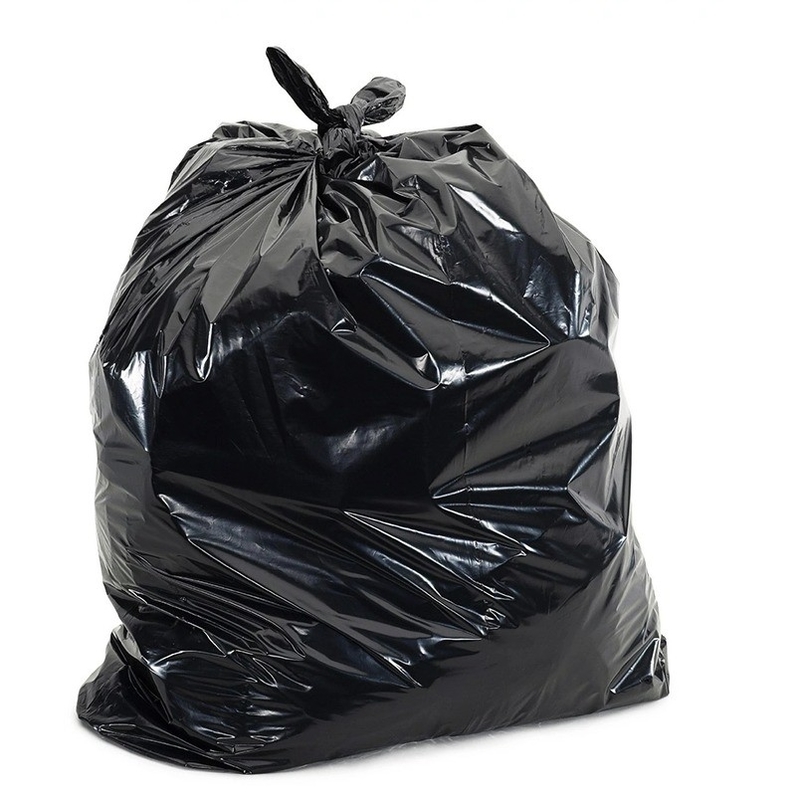 Saco de lixo de plástico verde ou de cor personalizada preto em rolo com espessura de 5-80 mic
