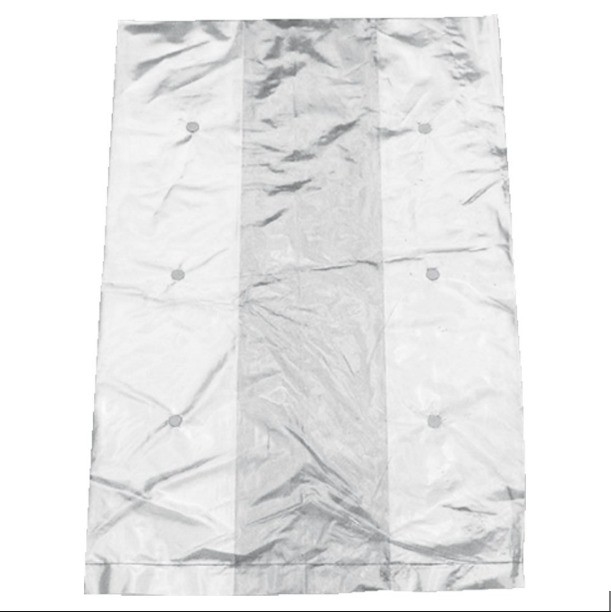 Saco de alface em PE seco de qualidade alimentar, ventilado em LDPE, transparente, não impresso, para distribuidor
