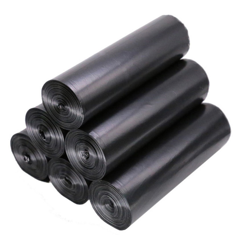 Sacos de lixo portáteis de plástico HDPE feitos de materiais reciclados para uso doméstico