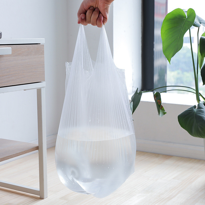Saco de manuseio quadrado para supermercado ecológico Compras de necessidades diárias