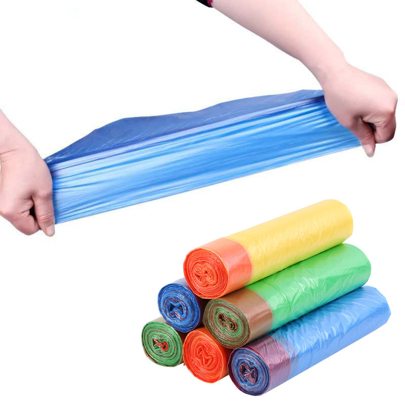 Encomenda personalizada Aceitação de sacos de lixo de cozinha com corda de tração HDPE/LDPE/LLDPE para resíduos de cozinha