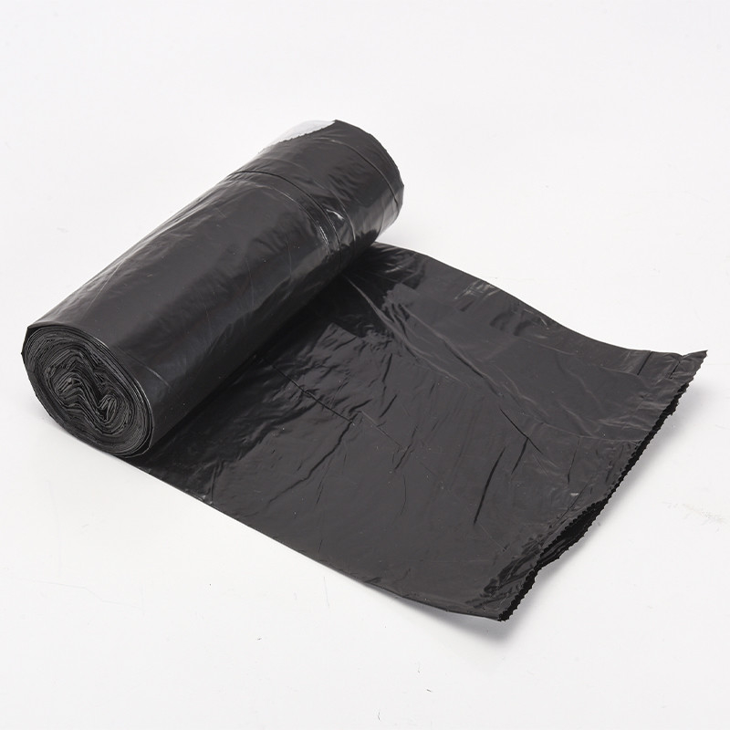 Saco de lixo transparente de construção 120L HDPE 100L com corda de tração para produtos domésticos