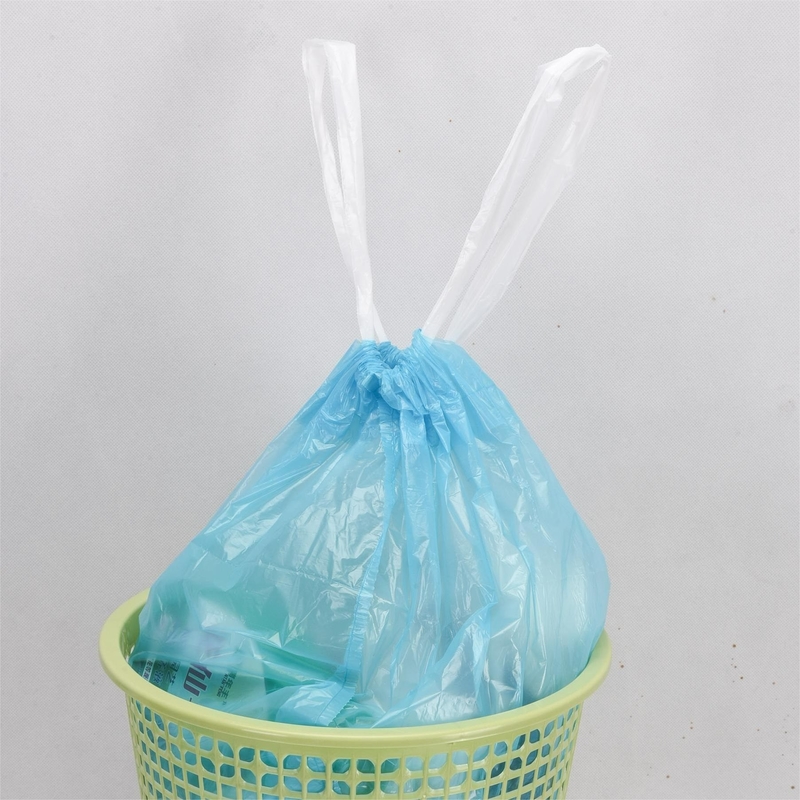 Encomenda personalizada aceita Carga pesada Beige 13 galões Saco de lixo de plástico rolo para reciclagem