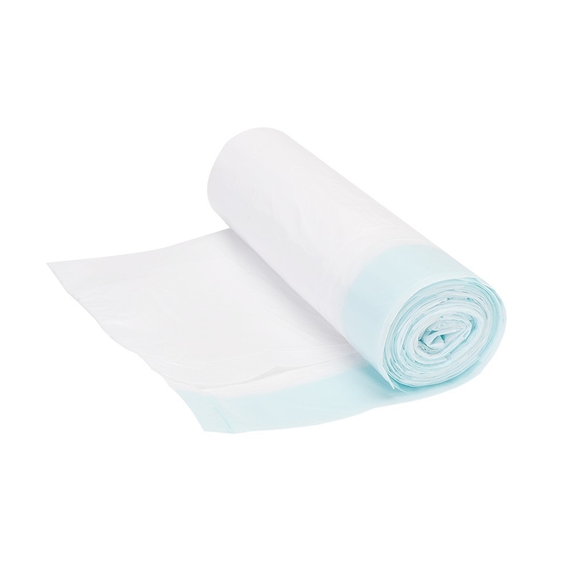 Hdpe material virgem Star-sealing sacos de lixo em rolos sacos de plástico azul rosa preto amarelo