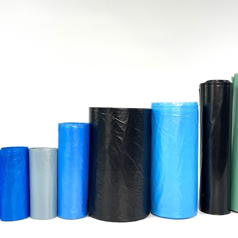 Saco de plástico LDPE de 30 a 40 microns Saco de lixo 4 rolos Uma caixa saco de lixo para segurança alimentar